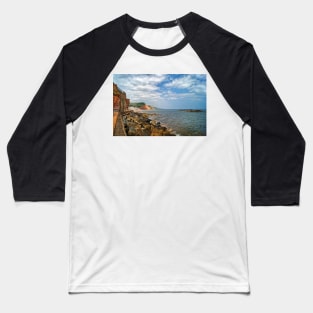 Coastline at Sidmouth Baseball T-Shirt